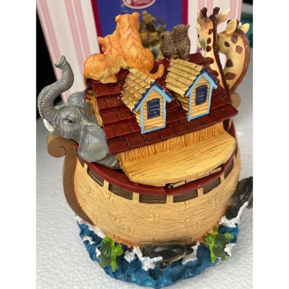 Music box San Francisco Music Box Noah's Ark Hinged Lid NIB - Picture 4 of 10